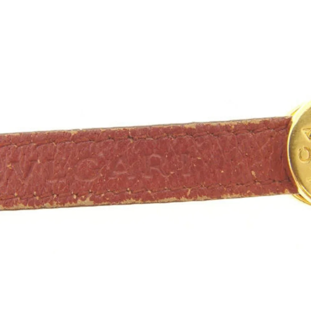 Bvlgari Cell phone strap Gold Brown Woman Authentic Used